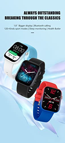 French Connection POP FIT Full Touch Smartwatch with Silicon Band, 1.8'' Large Display, Bluetooth Calling, 120+ Sport Modes, Heart Rate Monitor, Sleep Monitor, Multiple Watch Faces - FCSW02-D 5
