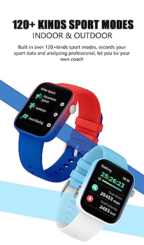 French Connection POP FIT Full Touch Smartwatch with Silicon Band, 1.8'' Large Display, Bluetooth Calling, 120+ Sport Modes, Heart Rate Monitor, Sleep Monitor, Multiple Watch Faces - FCSW02-D 6