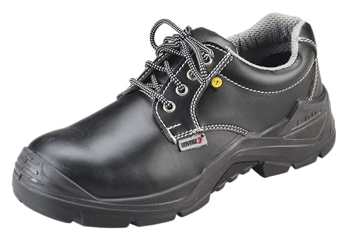 Udyogi Edge ESD (Electro Static Dissipative) - Safety Shoes | Made with Lightweight Microfiber, Double Density PU - SRC Sole 5