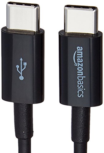 AmazonBasics USB Type-C to USB Type-C 2.0 Cable - 3 Feet (0.9 Meters) - Black 3