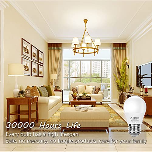 LED Bulb 3W Equivalent 25 Watt Light Bulbs, 120V 25W Ceiling Fan Light Bulbs Table Lamp Bulb,Warm White 2700K LED Energy Saving Bulb E26 Base, Suitable for Home Light Bulb 4 Pack 5