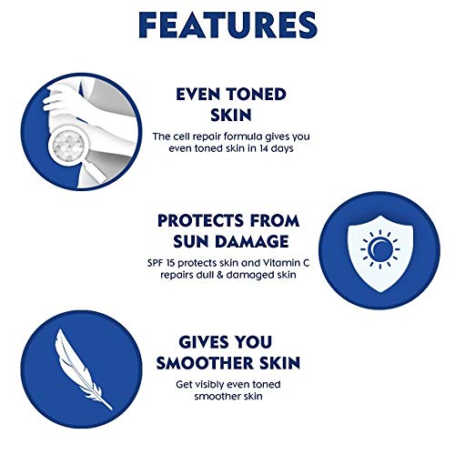 NIVEA Body Lotion, Extra Whitening Cell Repair SPF 15, For All Skin Types, 400ml And NIVEA Sun, Moisturising Lotion, SPF 50, 125ml 4