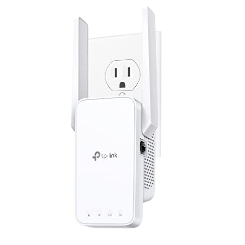 TP-Link AC750 WiFi Extender(RE215), Covers Up to 1500 Sq.ft and 20 Devices, Dual Band Wireless Repeater for Home, Internet Signal Booster with Ethernet Port 1