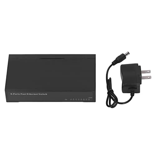 Ethernet Switch, 8 Port Network Hub Stable Transmission for Home and Office (100M) 6
