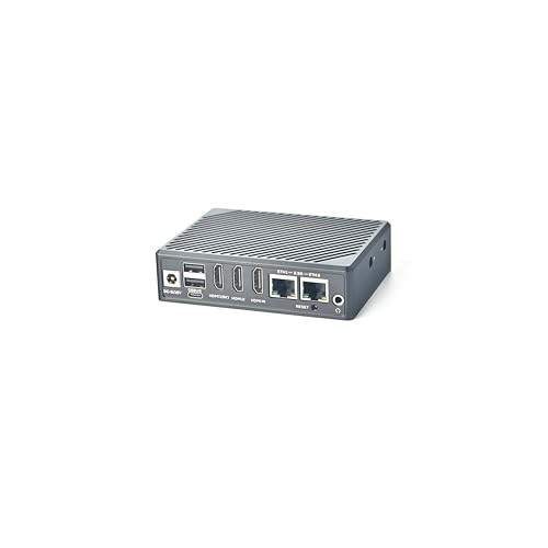 NanoPC-T6 LTS Mini Computer WiFi Router, Office Home Smart IoT Gateway, Rockchip RK3588 CPU 6Tops NPU, with 2X PCle 2.5G Ethernet Port for AI edge computing, Support M.2 NVMe SSD Module (8+64GB) 2