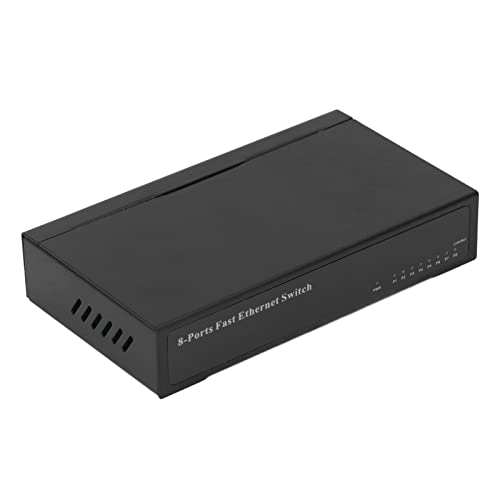 Ethernet Switch, 8 Port Network Hub Stable Transmission for Home and Office (100M) 2