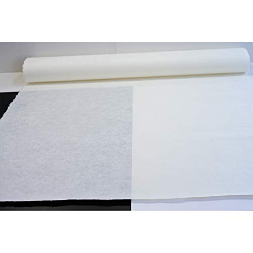[10 Pcs] Korean Traditional Mulberry Paper HanJi Handmade Plain Natural White Single Layer 28.3" x 55.9" 2