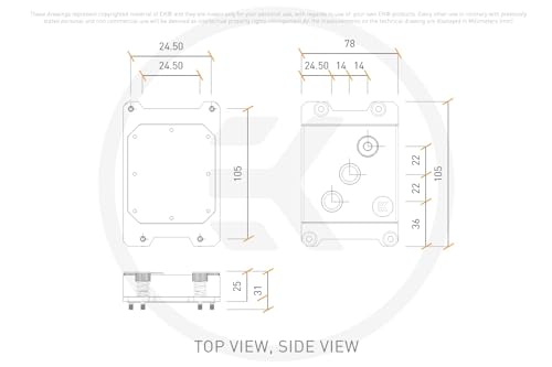 EKWB EK-Pro sTR CPU Water Block, Nickel + Acetal 3