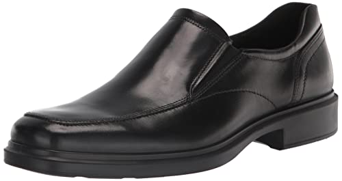 ECCO Men's Helsinki 2.0 Apron Toe Slip-On Loafer, Black, 9-9.5 1