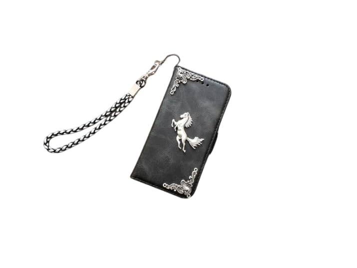 Horse phone leather wallet case for iPhone X XS XR 11 12 13 14 15 16 Pro Max Galaxy S24 S23 S22 S21 S20 Ultra Note 20 10 Plus Mn1622