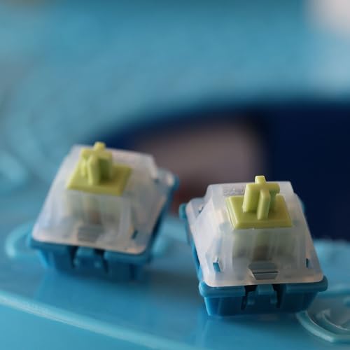 Kakiwutj Mechanical Keyboard Switches,Gateron CM 3.0 Factory Lubed 90 Pieces Switch,5 Pin 20mm 55gf Two-Stage Gold-Plated Spring Linear Switches 2