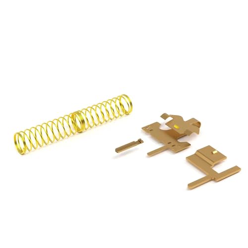 Kakiwutj Mechanical Keyboard Switches,Gateron CM 3.0 Factory Lubed 90 Pieces Switch,5 Pin 20mm 55gf Two-Stage Gold-Plated Spring Linear Switches 3