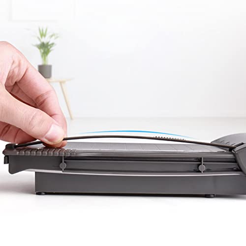 ikasus Paper Cutter Mini Photo Cutter Grid Line Panel Scale Paper Cutter Guillotine Paper Trimmer for Cardstock Cardboard Laminating Sheet Photo Label Cutting Making for Office School Photo Studio 3