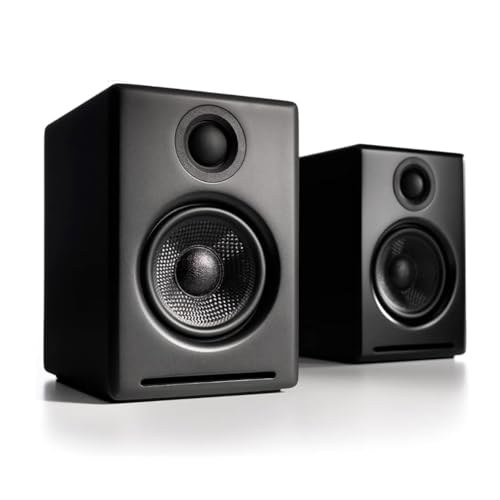 Audioengine A2+ Desktop 24 Bit Wireless Bluetooth Desktop Speakers - 60W Computer Speakers for Music and Gaming 1