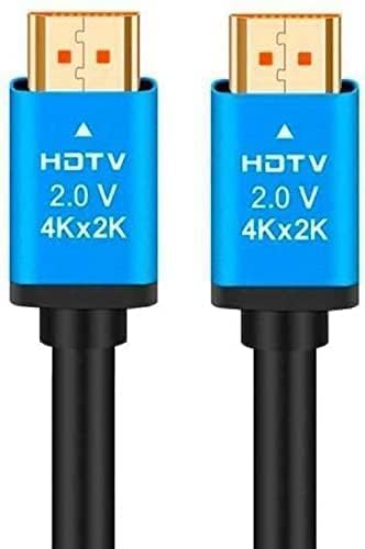 DooBuy 15 Meter 4K UHD Ultra HD HDMI Male to Male Cable Compatible with Desktop, Laptop, Projector DVR, TV & All HDMI supported Devices (Black) (4K -15- MTR) 1