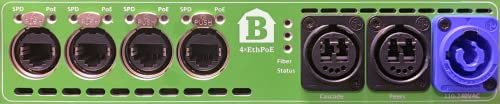 BARNCOLOR 4 x Ethernet; Color Green (1290, 1310, 1330, 1350). Power Cable NOT Included; Order BC-PowerCable-US for USA Operation. 2