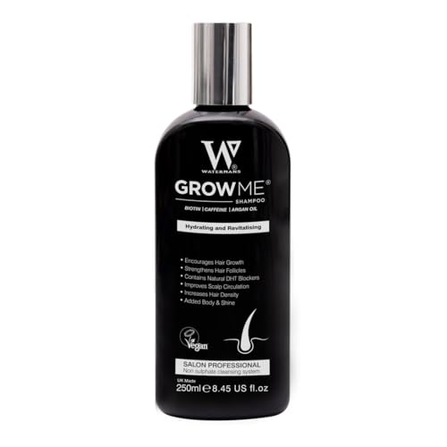 Watermans Grow me Shampoo for Hair Growth & Hair Fall Control, with Biotin,Argan oil and Caffeine and DHT Blockers hair growth factors 250ml 1