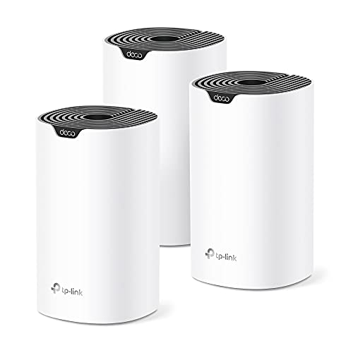 TP-Link Deco S4 Mesh AC1900 WiFi System - Up to 5,500 Sq.ft. Coverage, Replaces WiFi Router and Extender, Gigabit Ports, Works with Alexa, Deco S4(3-Pack) 1