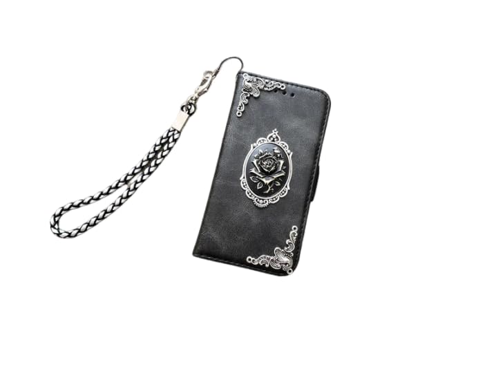 Flower phone leather wallet case for iPhone X XS XR 11 12 13 14 15 16 Pro Max Galaxy S24 S23 S22 S21 S20 Ultra Note 20 10 Plus Mn1608