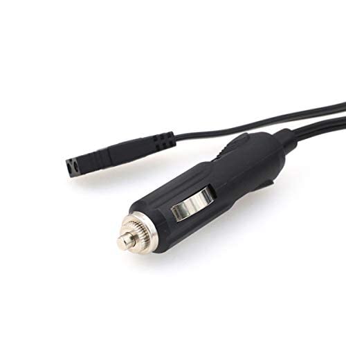 SZRMCC 12V DC Cigarette Lighter Cable 2 Pin Lead Cable Plug Car Cool Box Mini Fridge Replacement Extension Wire for Car Cooler Box Mini Fridge Wagan EL6214(Straight,3M) 3