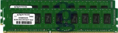 Gigaram 2GB (2x1GB) DDR3-1066 ECC DIMM for Apple Mac Pro 8-Core 2.93Ghz Intel Xeon "Nehalem" (Apple# 2 x MB980G/A)