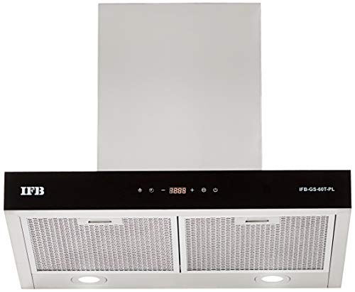 IFB 60cm 1050 m3/hr Chimney (GS-60T-PL, 2 Cassette Filters, Touch Control, Silver) 1