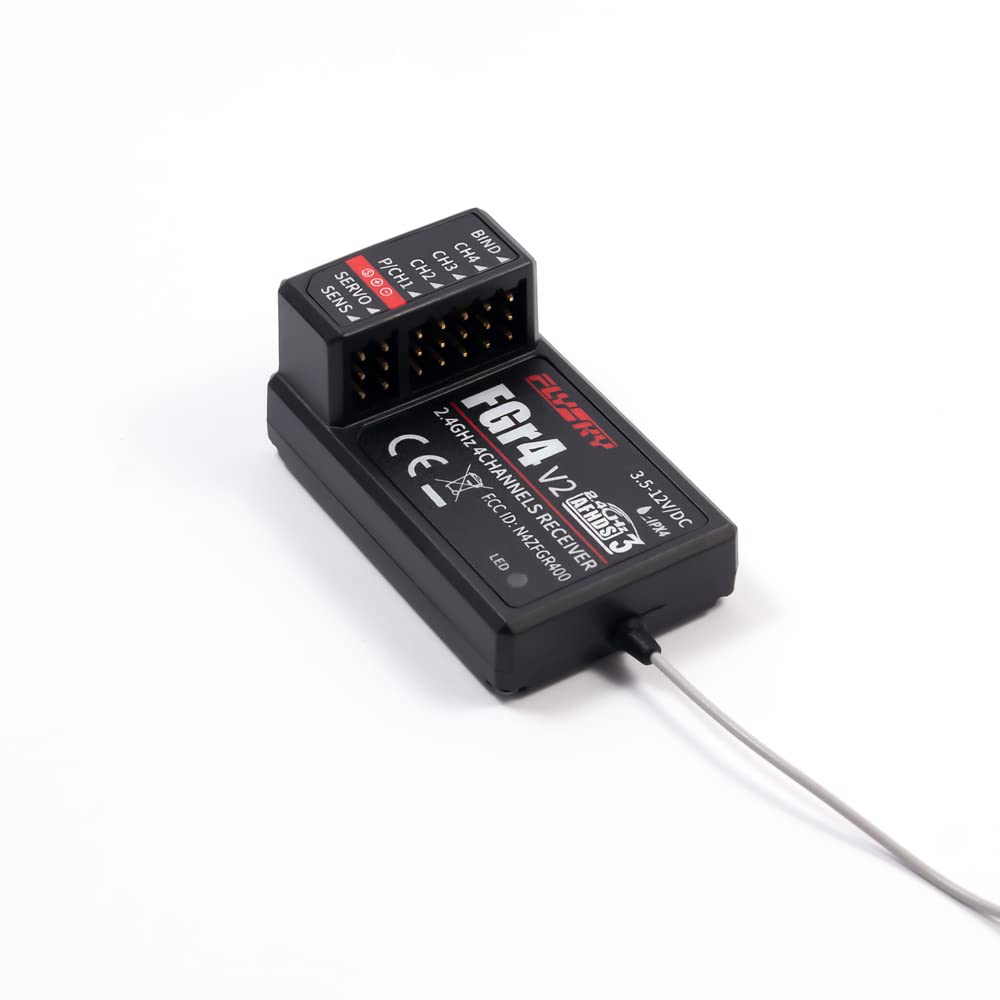 Flysky Receiver FS-FGr4 V2 4CH AFHDS3 2.4Ghz PPM IBUS Sbus Output for RC Car Truck Crawler Boat 1