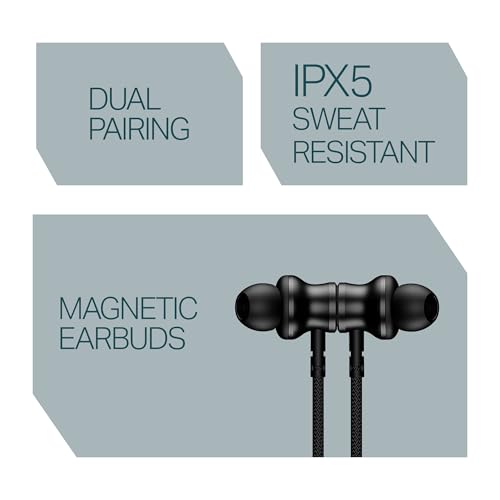 boAt Rockerz 113 (2025 Launch), 40 Hrs Playback, Dual Pair, Fast Charge, Enx Tech, Low Latency, Magnetic Buds, Bluetooth Neckband, Wireless with Mic in Ear Earphones(Active Black) 3