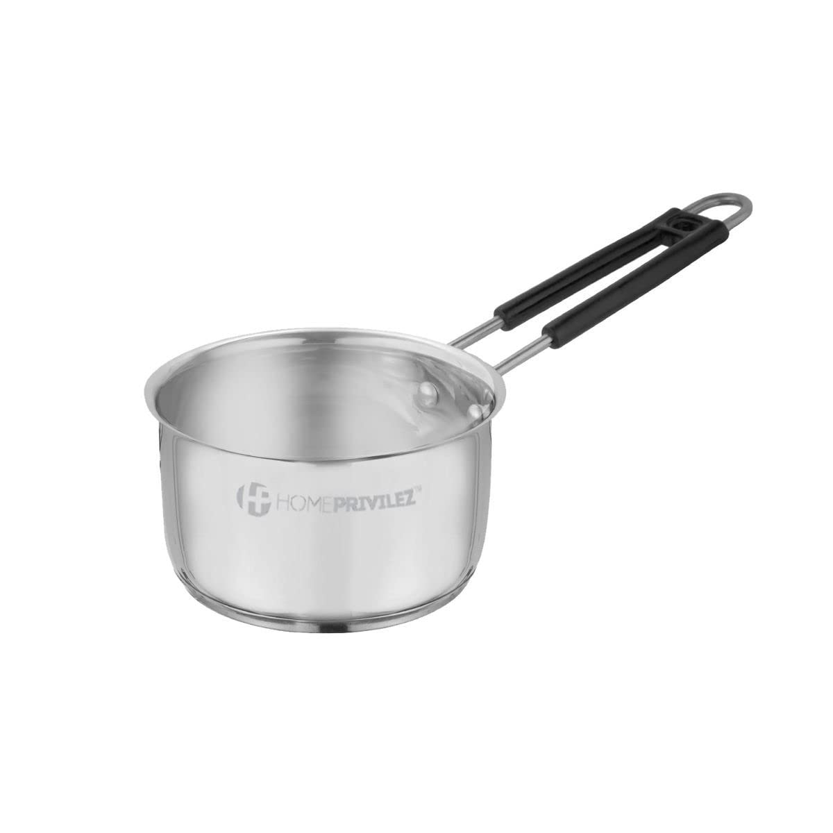 Heavy Stainless Steel Induction Saucepan |Tea Pan | Milk Pan (Size 1500ML) | and | Aster 6 Pieces PVD Gold Dinner Fork Set (Gold, 8 inches) (Dinner Fork) 1