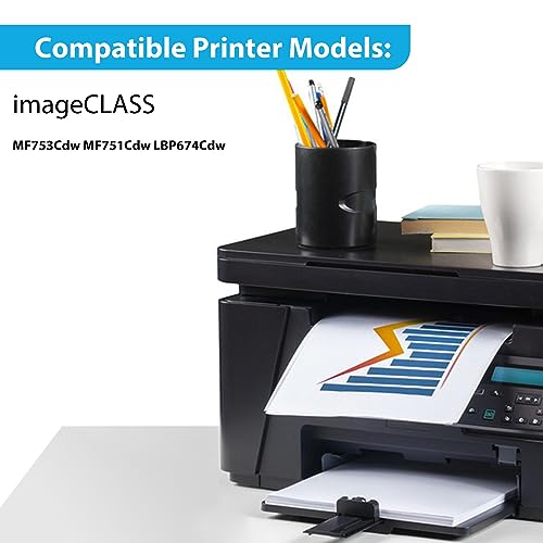 069 Black Cyan Magenta Yellow Toner Cartridge Replacement for Canon 069 CRG069 CRG-069 Toner Cartridge for imageCLASS MF753Cdw MF751Cdw LBP674Cdw Printer 2