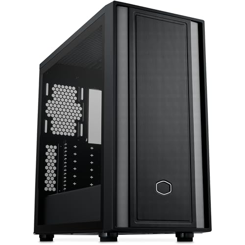 Cooler Master MasterBox 600 Lite Mid-Tower E-ATX Airflow Case - Back Connect MB & 420mm Radiator Ready, Supports up to 7 Case Fans, Tempered Glass Side, USB 3.2 Gen 1 Type-C 1