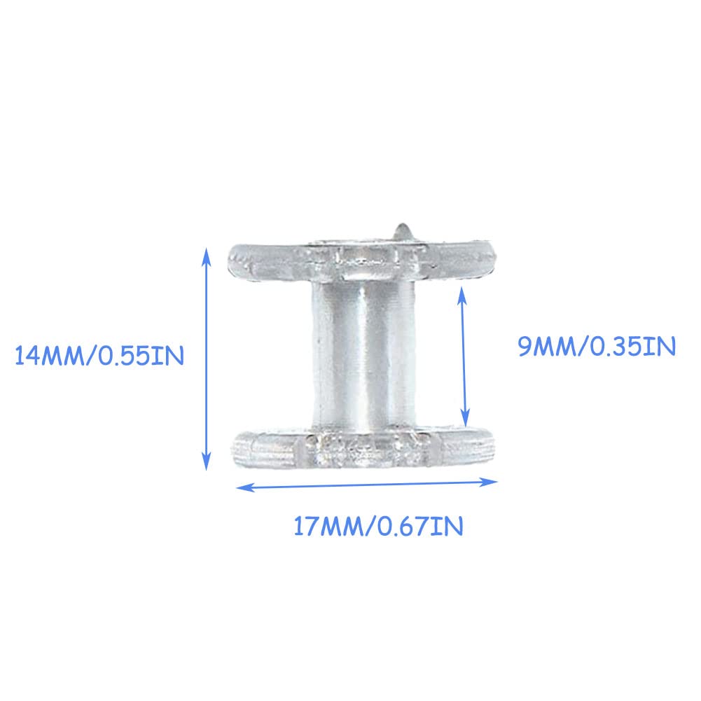 BOOHAO 16 PCS Pleated Shade Blind Tensioner Pleated Shade Hold Downs Spool Tensioner Window Covering Hardware Cord Retainer Spool for Day/Night Shades, 17 x 17 x 14 mm / 0.67 x 0.67 x 0.55 inches 3