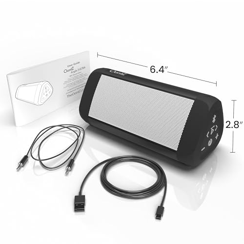 OontZ Ultra Portable Bluetooth Speaker 5.0, 2 Pack - IPX7 Waterproof, 14W Sound, 20-Hr Battery, 100ft Wireless Range, Deep Bass and Clear Audio, Durable Shower Speaker for Pool or Beach (White) 6