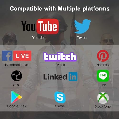 4K HDMI Video Capture Card,Nintendo Switch Capture Card for Streaming Gaming and Broadcasting,USB3.0 1080P 60FPS Video Recorder, Works with PS4, Xbox Series X/S, 3ds, PS5, Xbox One X/S, OBS, Camera 6