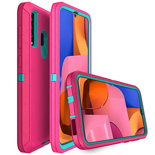 MXX Heavy Duty Case for Samsung Galaxy A20 / A30 Cases - (No Screen Protector) Drop Protection Tough Case for Galaxy A20 (Pink/Light Blue) 3