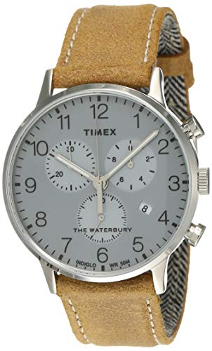 Timex Waterbury Classic Chronograph Analog Silver Dial Men's Watch-TW2T71200