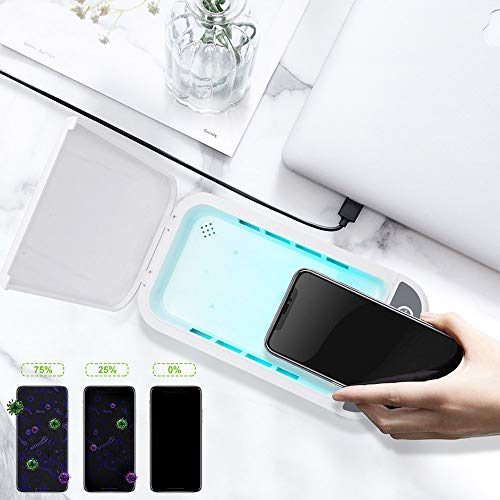 Cell Phone Clean Box, Portable Light Smart Phone Soap with USB Charging Function, Suitable for iOS Android Mobile Phone Toothbrush Keys 6