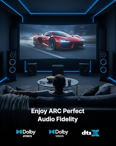 TECH-X ARCUS HDMI 2.0 Cable 5 Meter (Supports 4K@60Hz, 2K@120Hz, 1080@240Hz HDR, ARC, HDR, 3D) Ultra HD 18Gbps High Speed hdmi Cord for Soundbar, TV, Monitor, Projector, Set-Top Box, PS5, PS4, Xbox 4