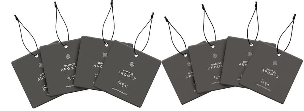 Doctor Aromas Car Perfume Bundle (8-Pack) Hope & Scent Bundle On-the-Go Scenting 1