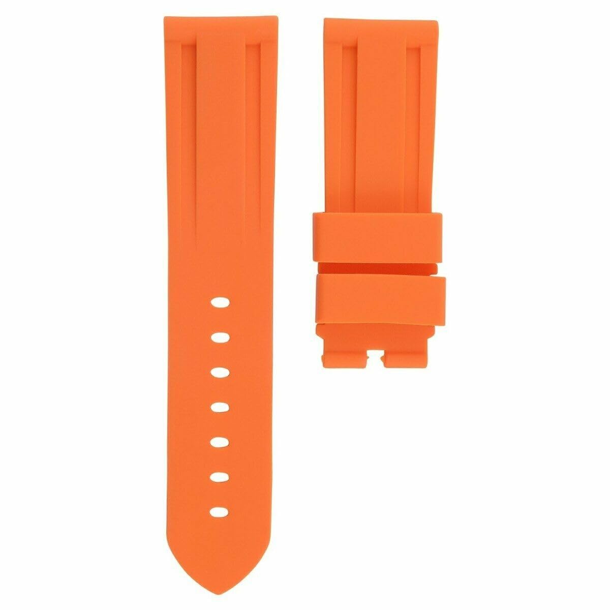 Ewatchparts 22mm - 24mm Rubber Diver Watch Band Strap Compatible With Panerai GMT Marina Luminor Radiomir 3