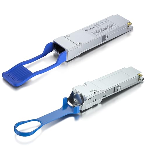 1 Pack of 100 Gigabit QSFP28 MPO Multi-Mode Transceiver and 1 Pack of 100G QSFP28 Loopback Module for SFP+ Port Testing 1