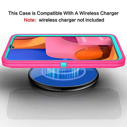 MXX Heavy Duty Case for Samsung Galaxy A20 / A30 Cases - (No Screen Protector) Drop Protection Tough Case for Galaxy A20 (Pink/Light Blue) 4