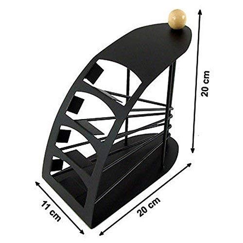 dxent 4-Slot Clear Metal Home Desk Tv Air-Conditioner Remote Control Storage Holder Organizer Stand 4