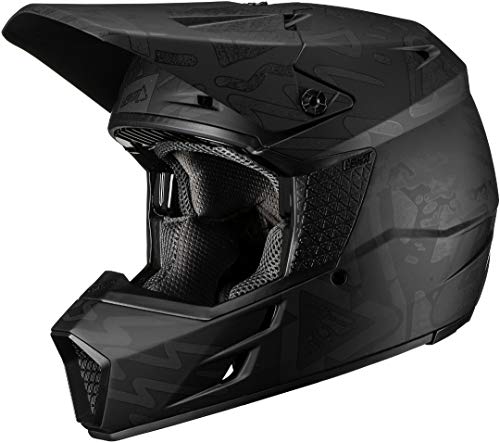 Leatt GPX 3.5 V19.3 Adult Off-Road Motorcycle Helmet - Tribe Black/Small 1
