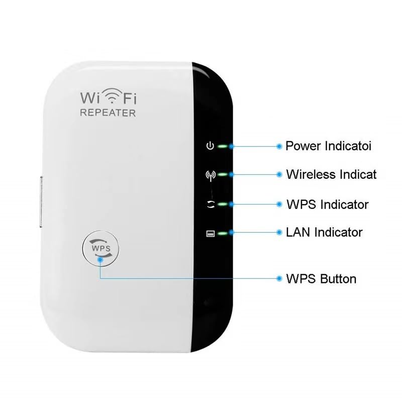 WiFi Extender, Home WiFi Signal Booster, WiFi Repeater with Ethernet Port, one-Click Access Point Setup, Gaming Speed and Network Without lag - Smooth White (Smooth White) 2