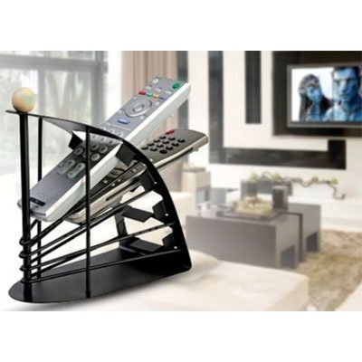 dxent 4-Slot Clear Metal Home Desk Tv Air-Conditioner Remote Control Storage Holder Organizer Stand 2