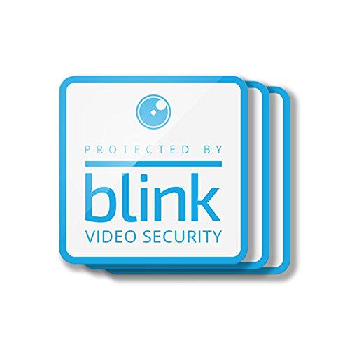 Protected by Blink Video Security Window Decals, Pack of 3 1