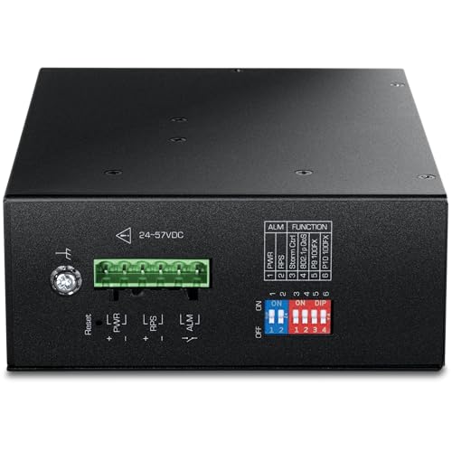 TRENDnet 10-Port Industrial Gigabit L2 Managed PoE+ DINRail Switch 24 – 57V, TI-PG103i, 8 x Gigabit PoE+ Ports, 2 x SFP Ports, 20Gbps, IP40, Ethernet Splitter, NDAA & TAA Compliant 2