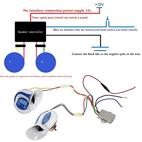Motoway Mocc 18 in 1 Digital Tones Bike Magic Horn Set Of 2 For Bajaj Pulsar 180 DTS-i 2