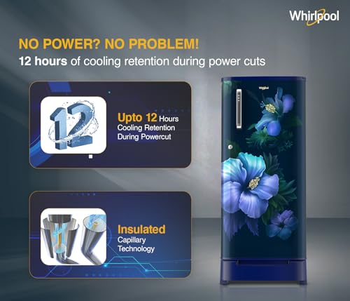 Whirlpool 184 L 5 Star Direct-Cool Single Door Refrigerator with Intellisense Inverter Compressor (205 WDE ROY 5S Inv SAPPHIRE SPRING-Z) 4